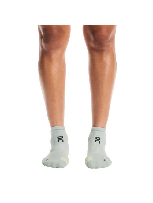 Meia On Running Performance Run Low Unissex - Cinza/Amarela
