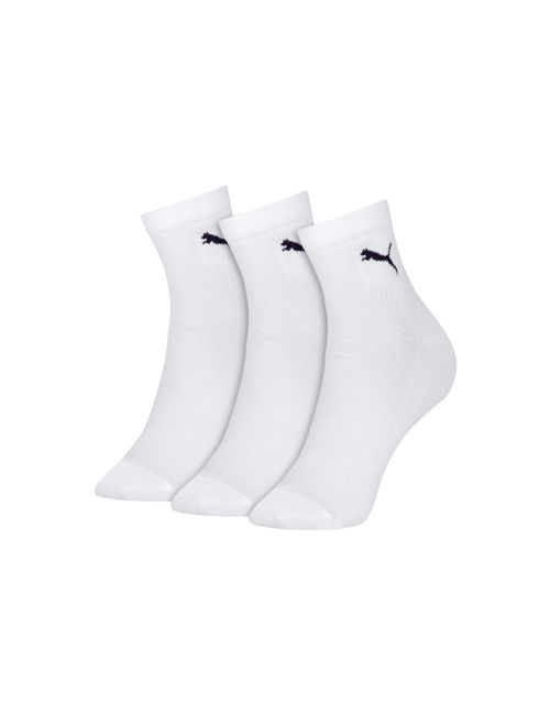 Kit Meia Puma Cano Médio 3 Pares Unissex - Branca