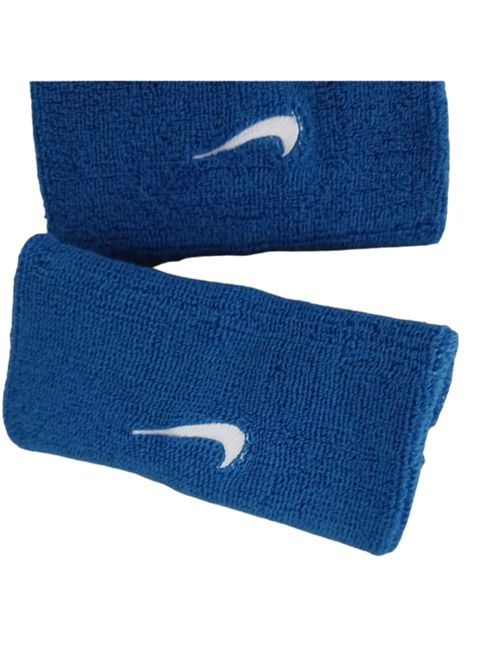 Munhequeira Nike Swoosh Double Wristband Unissex - Azul Royal