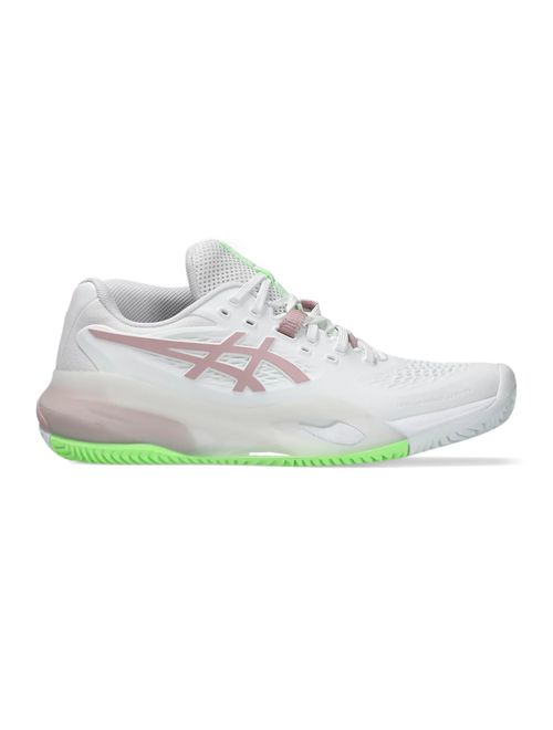Tênis Asics Gel-Resolution X Saibro Feminino - Branco/Rosa