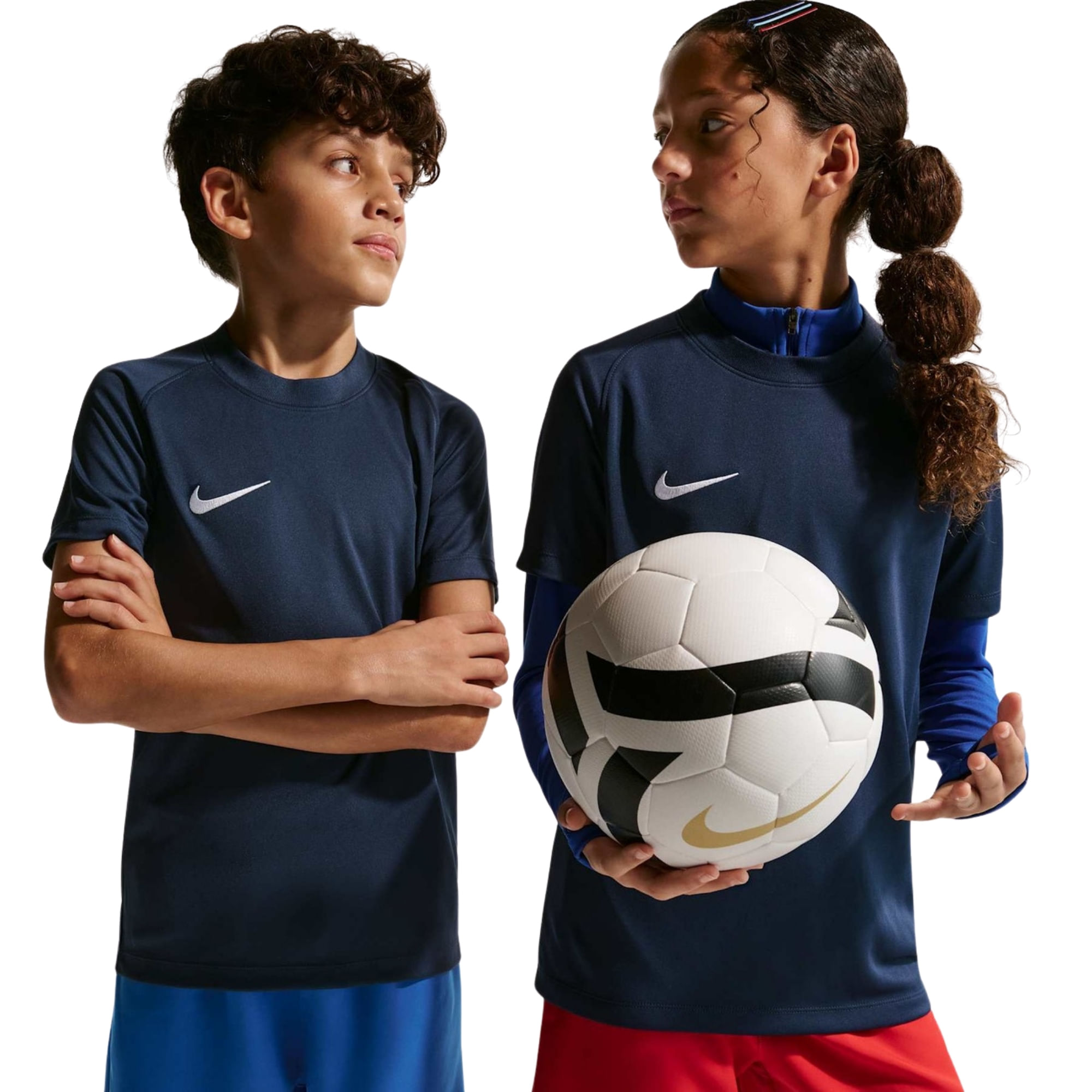 Camiseta Nike Dri-Fitf Park Viii Jsy Ss Infantil - Azul Marinho