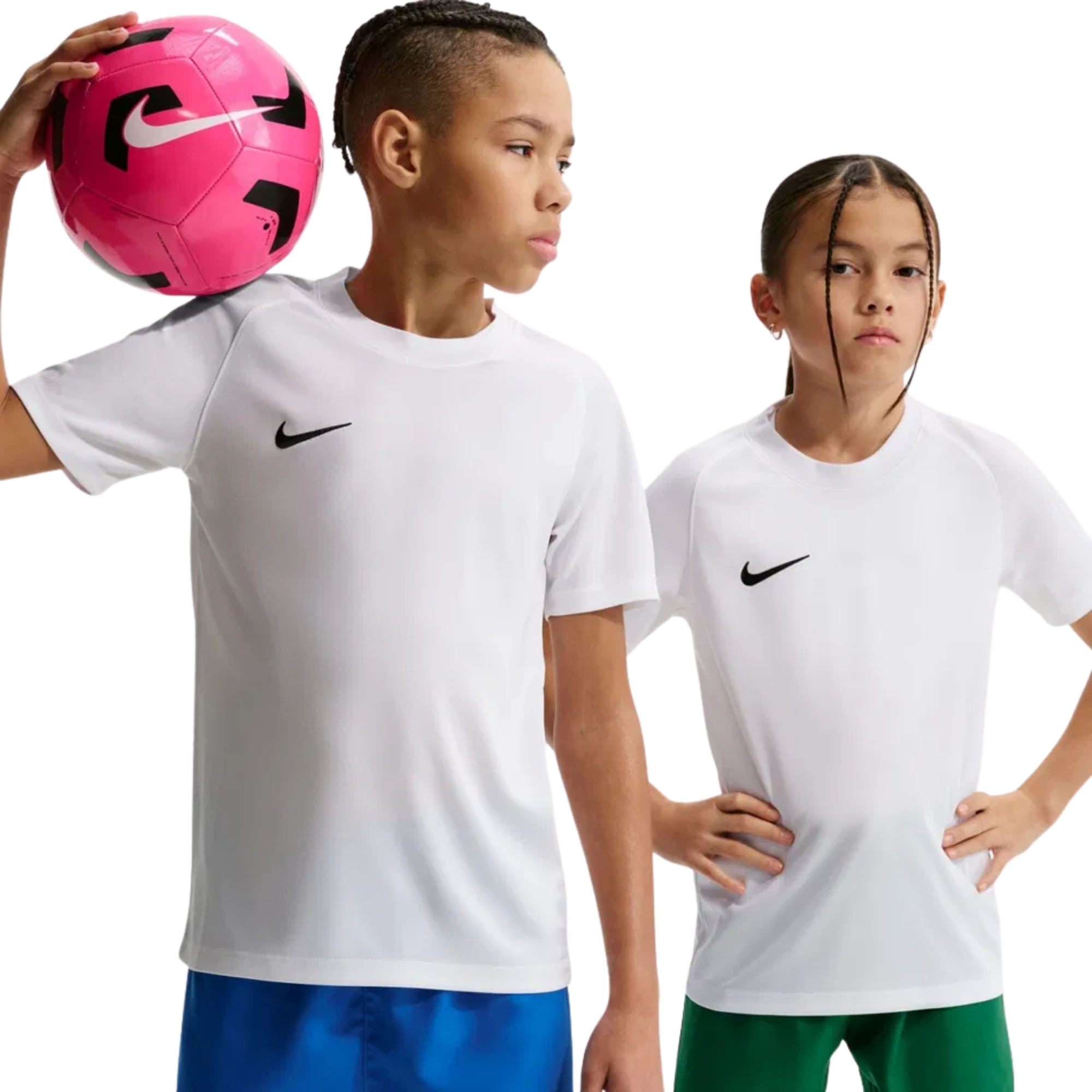 Camiseta Nike Dri-Fitf Park Viii Jsy Ss Infantil - Branca