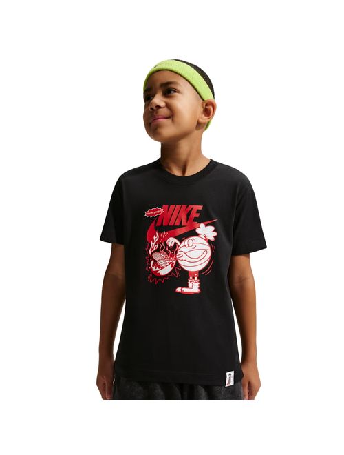 Camiseta Nike Sportswear Nsw Tee Sole Food Infantil - Preta