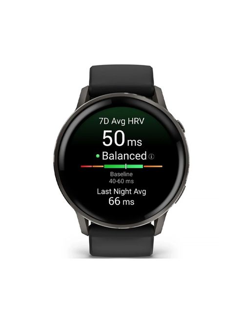 Relógio Monitor Cardíaco Garmin Venu 4 45Mm Unissex - Preto