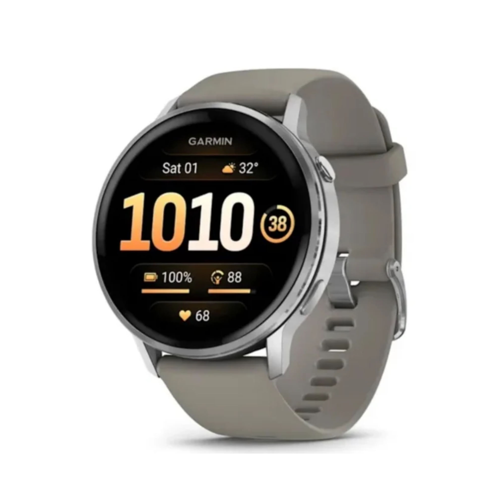 Relógio Monitor Cardíaco Garmin Venu 4 45Mm Unissex - Cinza