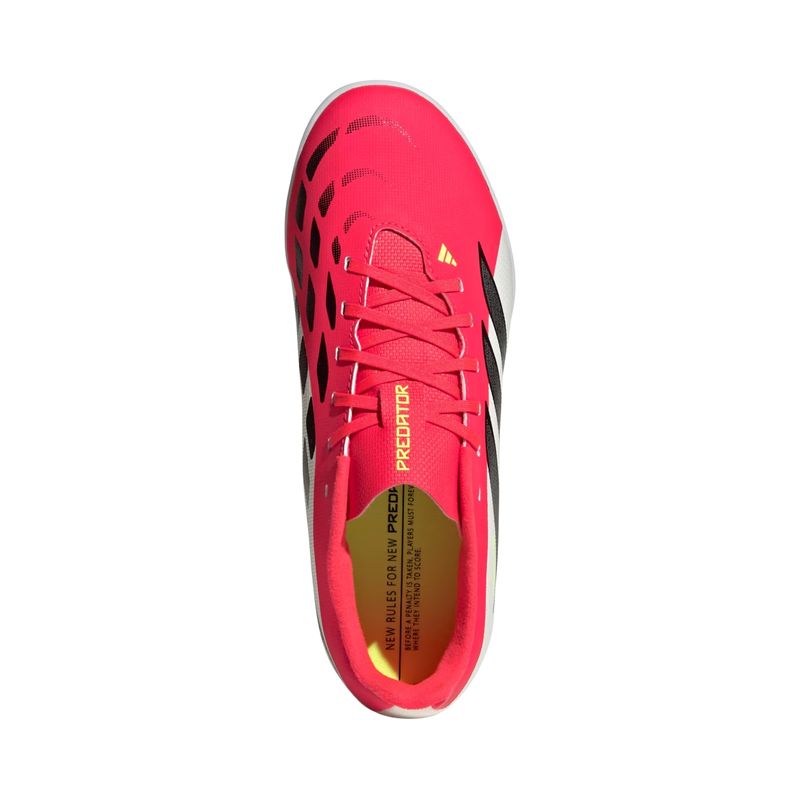 chuteira-society-adidas-predator-club-infantil-vermellha-branca