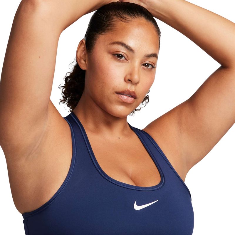 top-nike-swoosh-suporte-médio-feminino-azul-marinho
