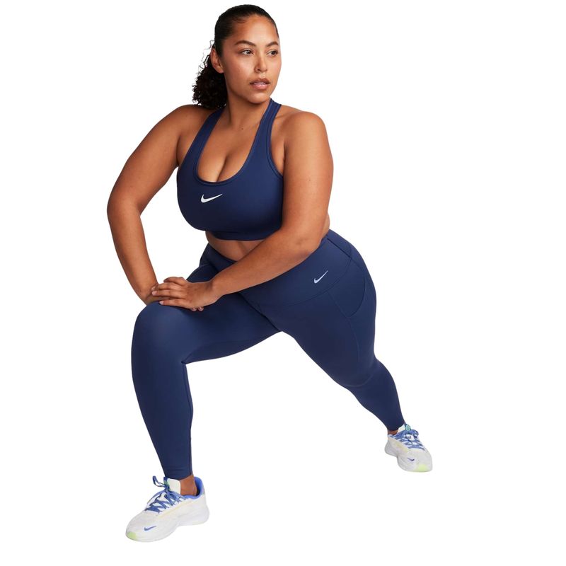 top-nike-swoosh-suporte-médio-feminino-azul-marinho