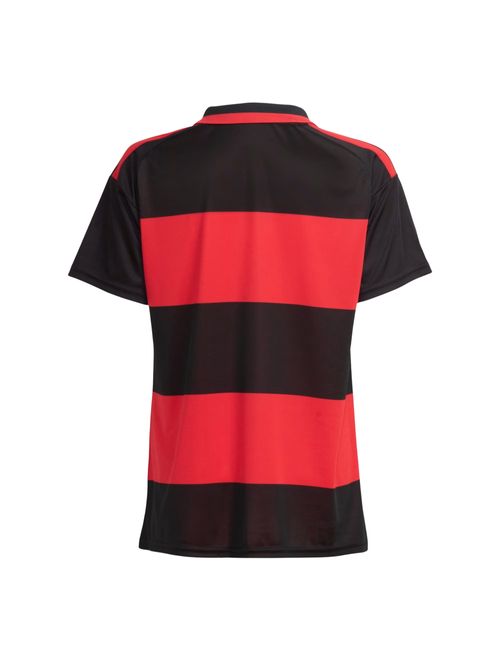 Camisa Flamengo I 26 Adidas Feminina - Vermelha/Preta