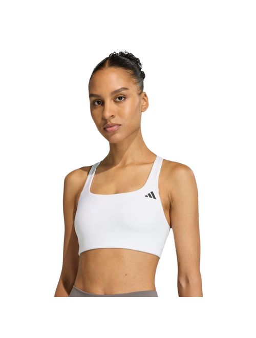 Top Adidas Optime Workout Suporte Médio Feminina - Branca