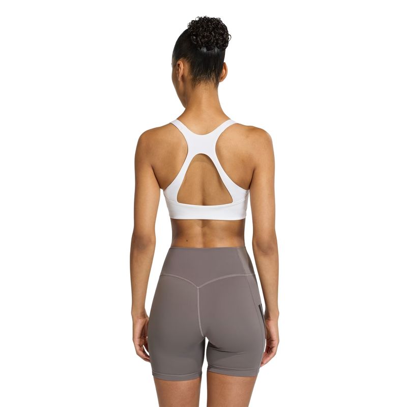 top-adidas-optime-workout-suporte-médio-feminina-branca