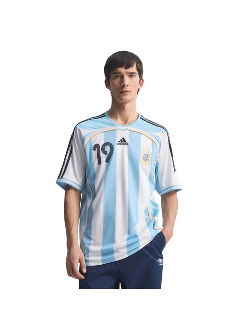 Camisa Argentina I Adidas Messi 2006 Masculina - Branca/Azul