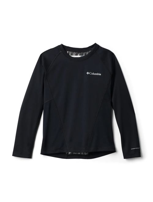 Blusa Segunda Pele Columbia Midweight Crew II Infantil - Preta