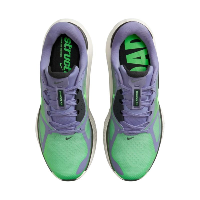 tênis-nike-structure-plus-masculino-roxo-verde
