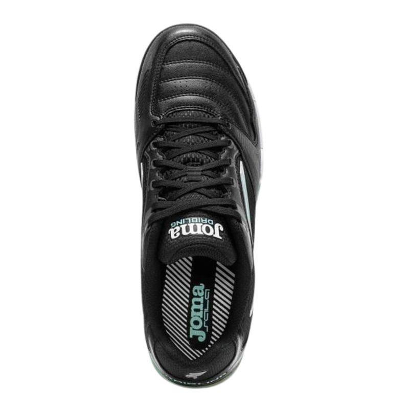 chuteira-futsal-joma-dribling-masculina-preta-azul