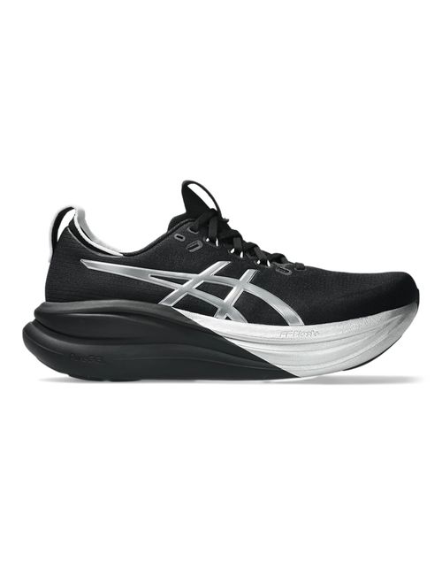 Tênis Asics Gel-Nimbus 28 Platinum Masculino - Preto/Branco