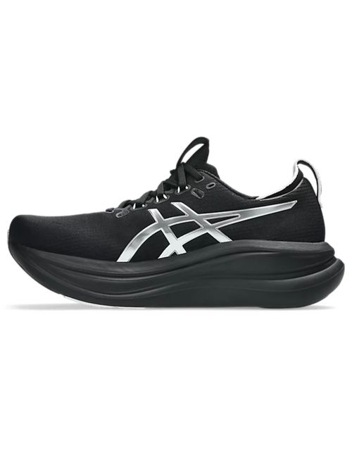 Tênis Asics Gel-Nimbus 28 Platinum Masculino - Preto/Branco
