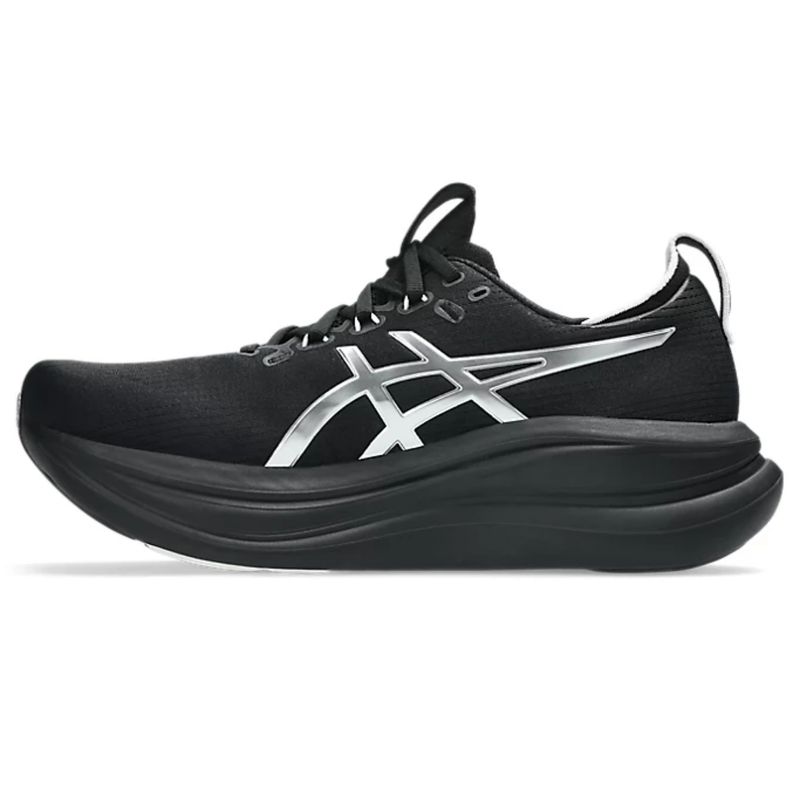 tênis-asics-gel-nimbus-28-platinum-masculino-preto-branco