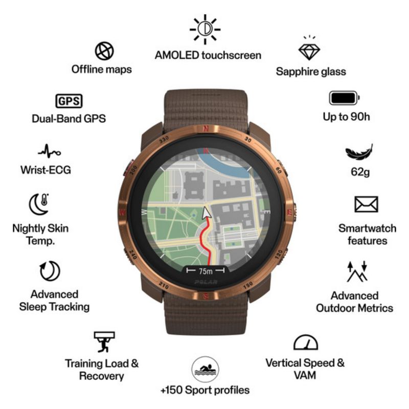 relógio-monitor-cardíaco-polar-grit-x2-unissex-marrom