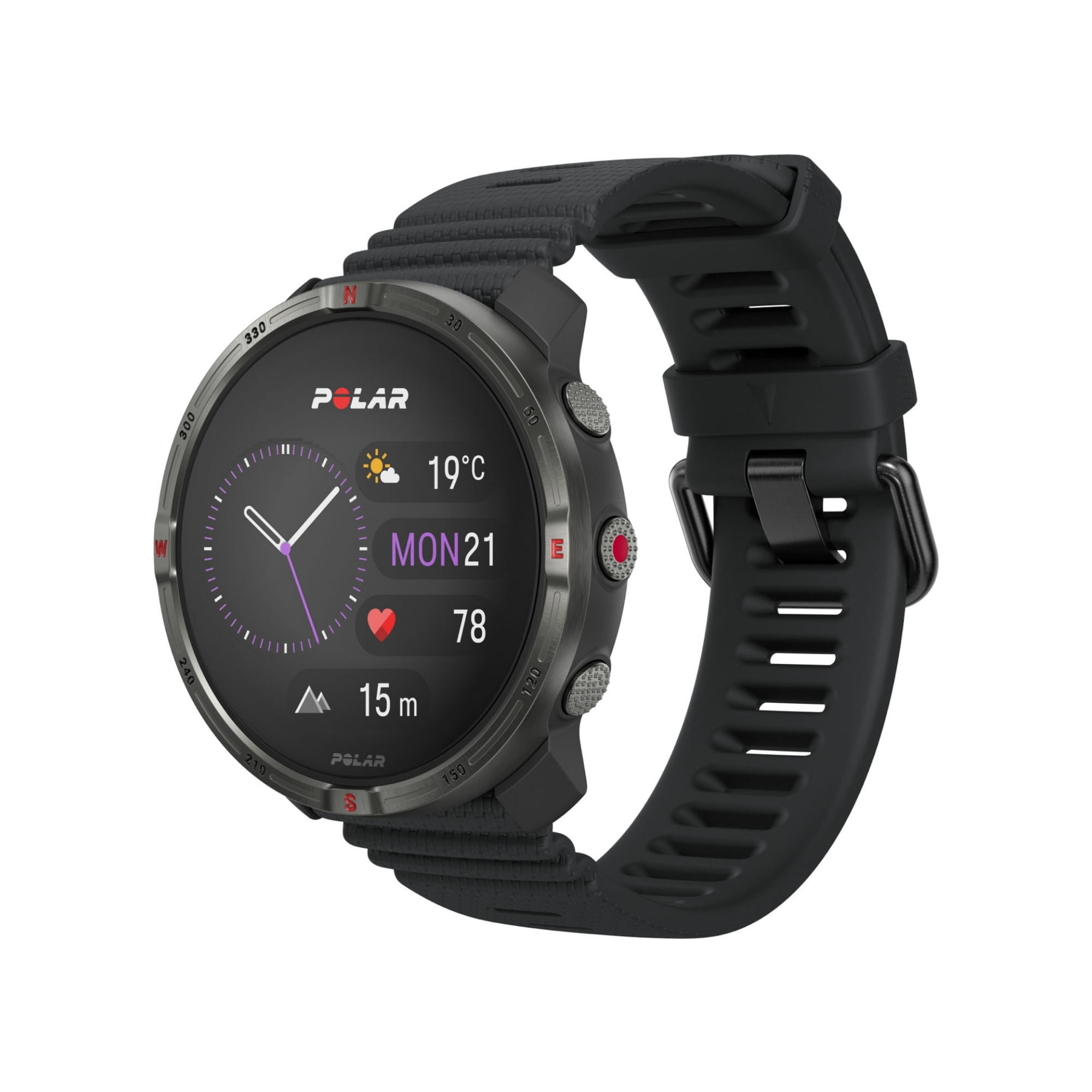 Relógio Monitor Cardíaco Polar Grit X2 Unissex - Preto