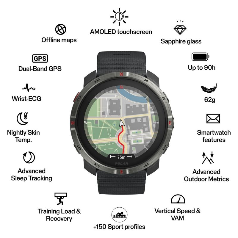 relógio-monitor-cardíaco-polar-grit-x2-unissex-preto