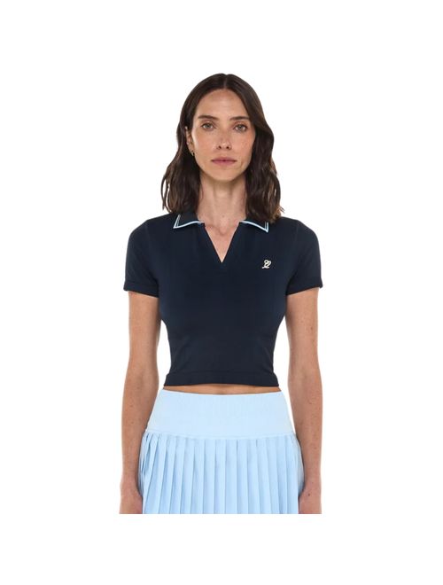 Camisa Polo Slyce Seamless On Season Ls Feminina - Marinho