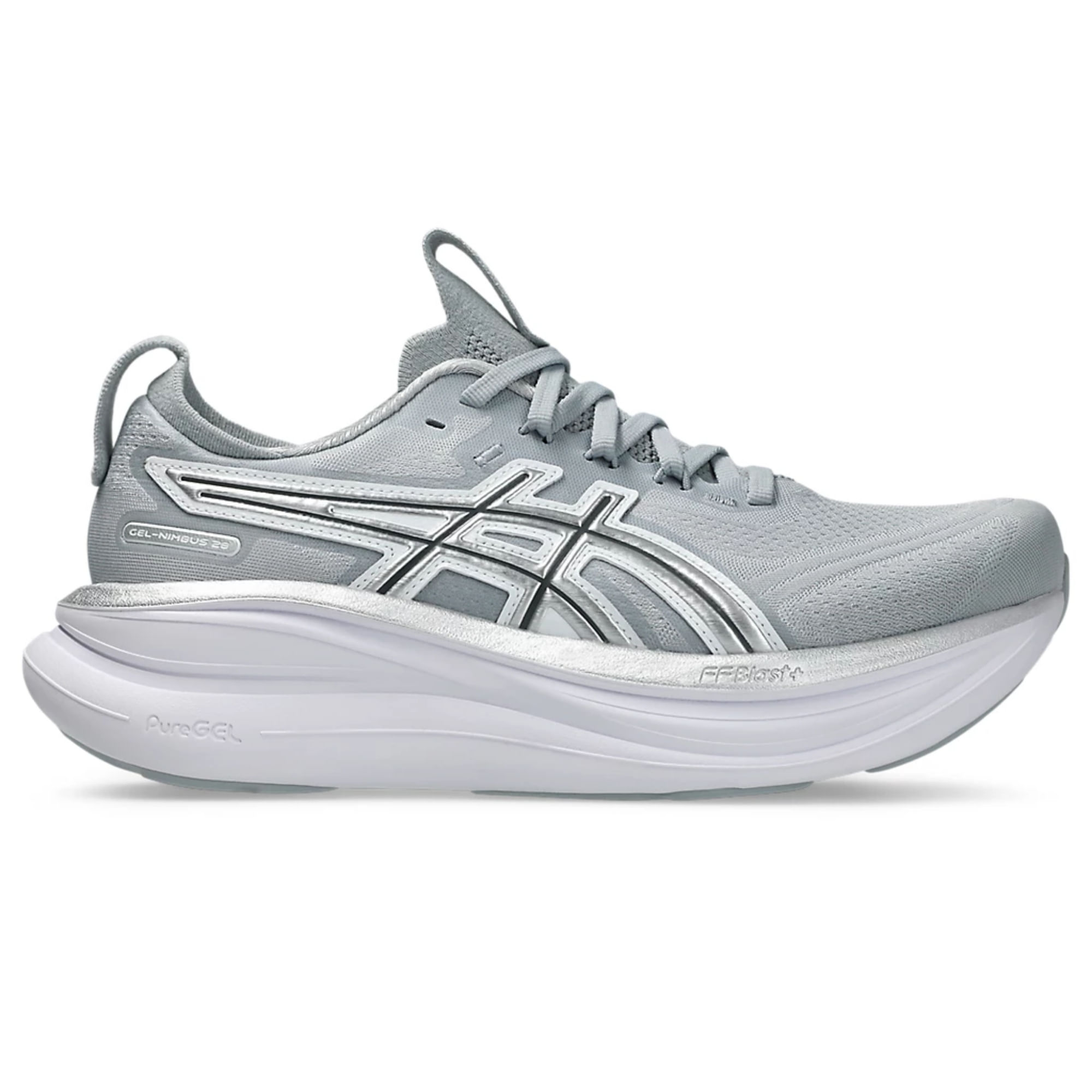 Tênis Asics Gel-Nimbus 28 ATC Feminino - Cinza/Prata
