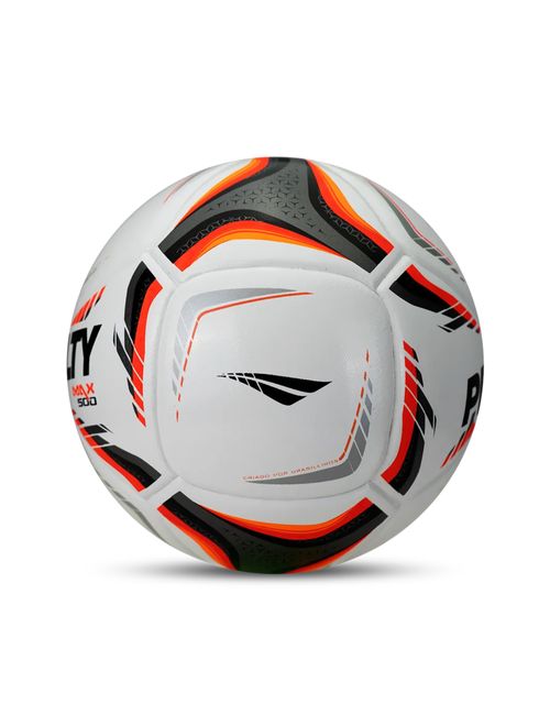 Bola Futsal Penalty Max 500 XXVI Unissex - Branca/Laranja