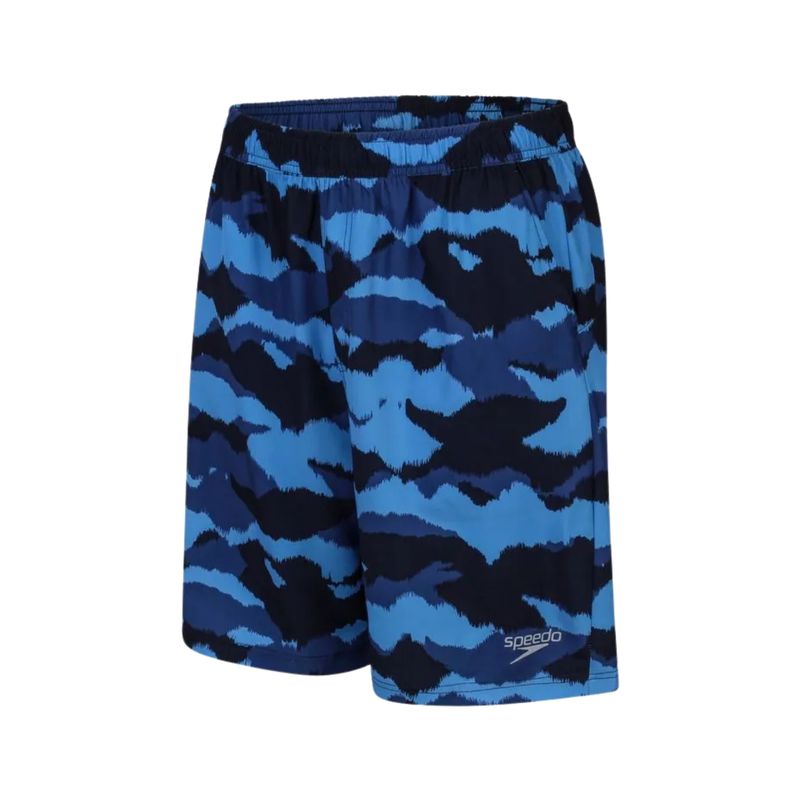 bermuda-speedo-média-estampada-masculina-azul-preta