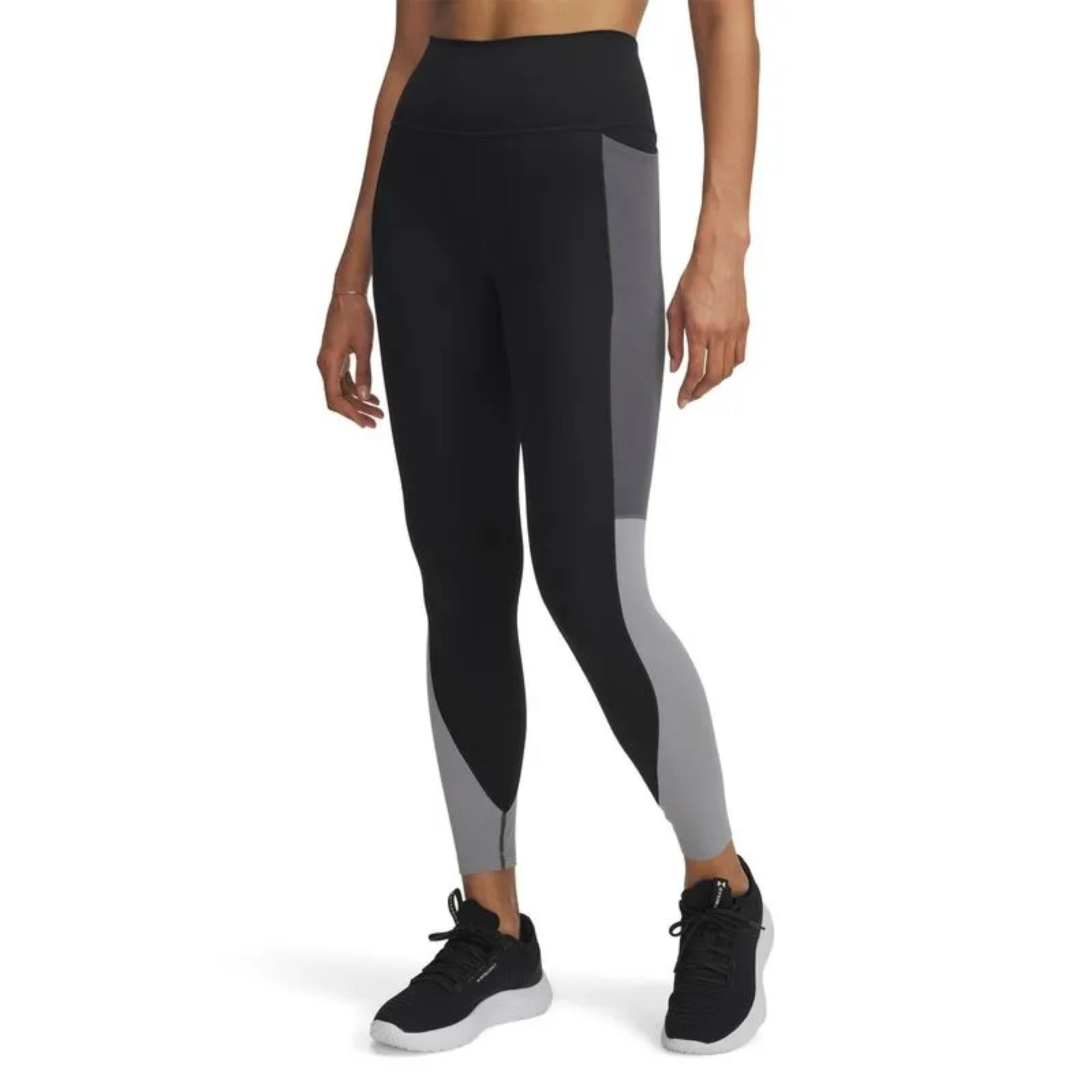 Calça Legging Under Armour Meridian Colorblock Feminina - Preta