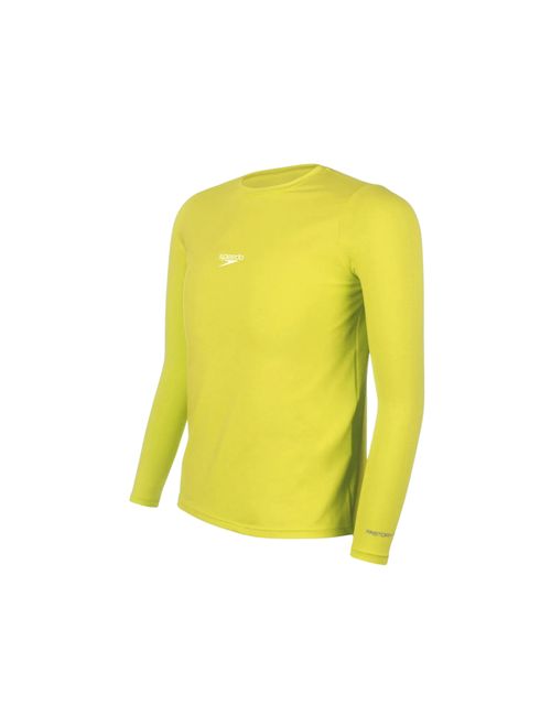 Camiseta Manga Longa Speedo Uv Protection Infantil - Amarela