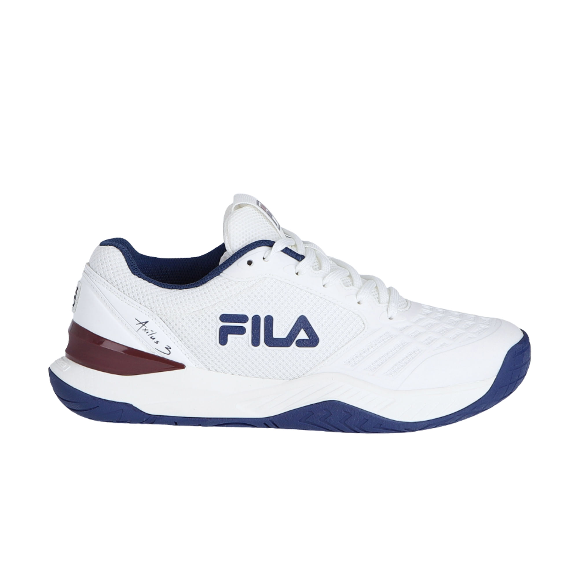 Tênis Fila Axilus Saibro Feminino - Branco/Marinho