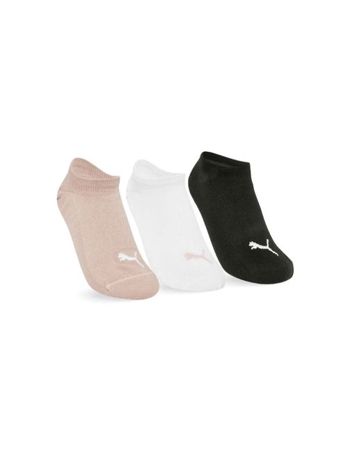 Kit Meia Sapatilha Puma Invisível  3 Pares Feminina - Rosa/Branca