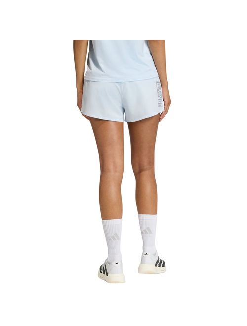 Shorts Adidas Adizero Ekiden 3 Pol Feminino - Azul Claro