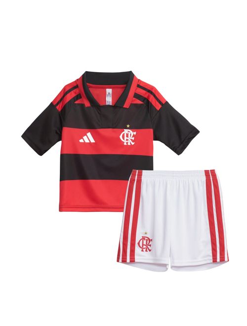 Conjunto Flamengo I 26 Adidas Infantil - Vermelho/Preto
