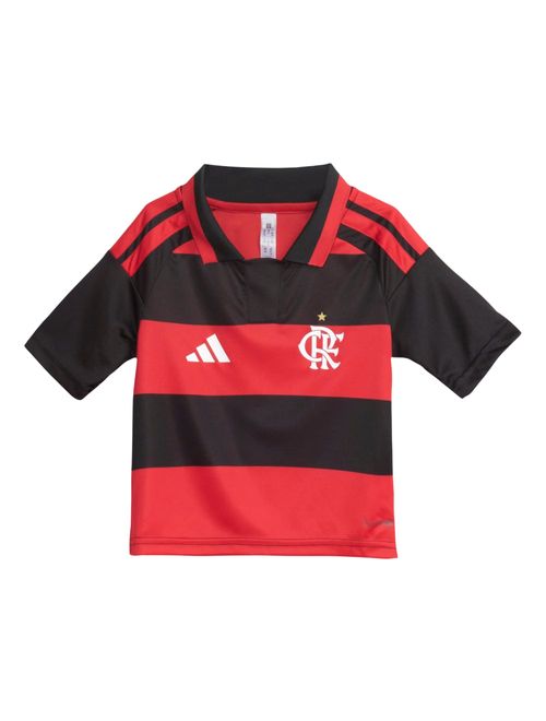 Conjunto Flamengo I 26 Adidas Infantil - Vermelho/Preto