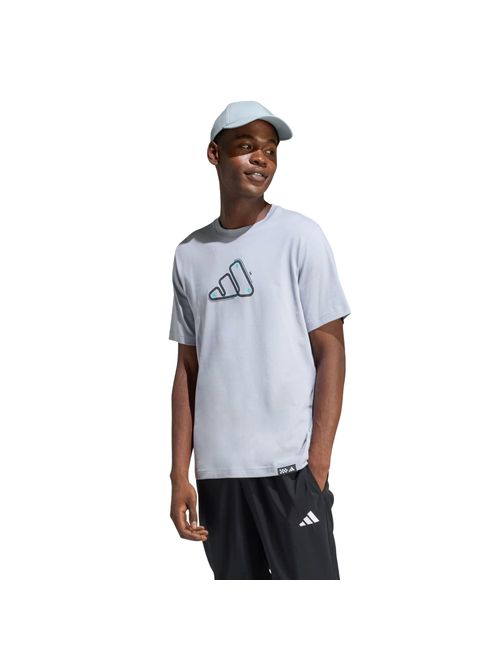 Camiseta Adidas Estampada Motorsport Track Masculina - Cinza