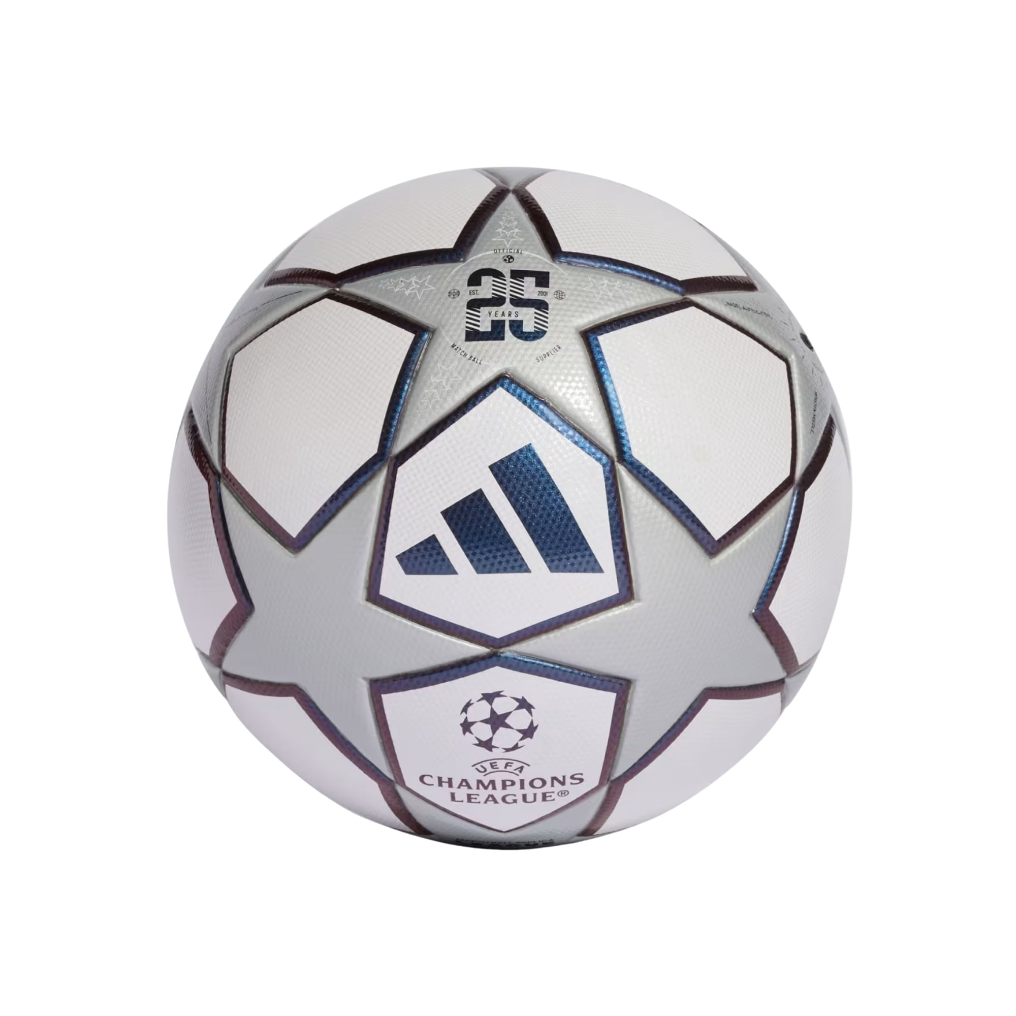 Bola III Adidas Uefa Champions League Unissex - Branca/Prata