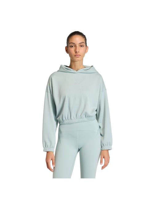 Blusão Com Capuz Adidas Yoga Feminino - Verde Claro