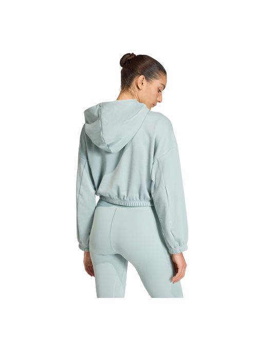 Blusão Com Capuz Adidas Yoga Feminino - Verde Claro
