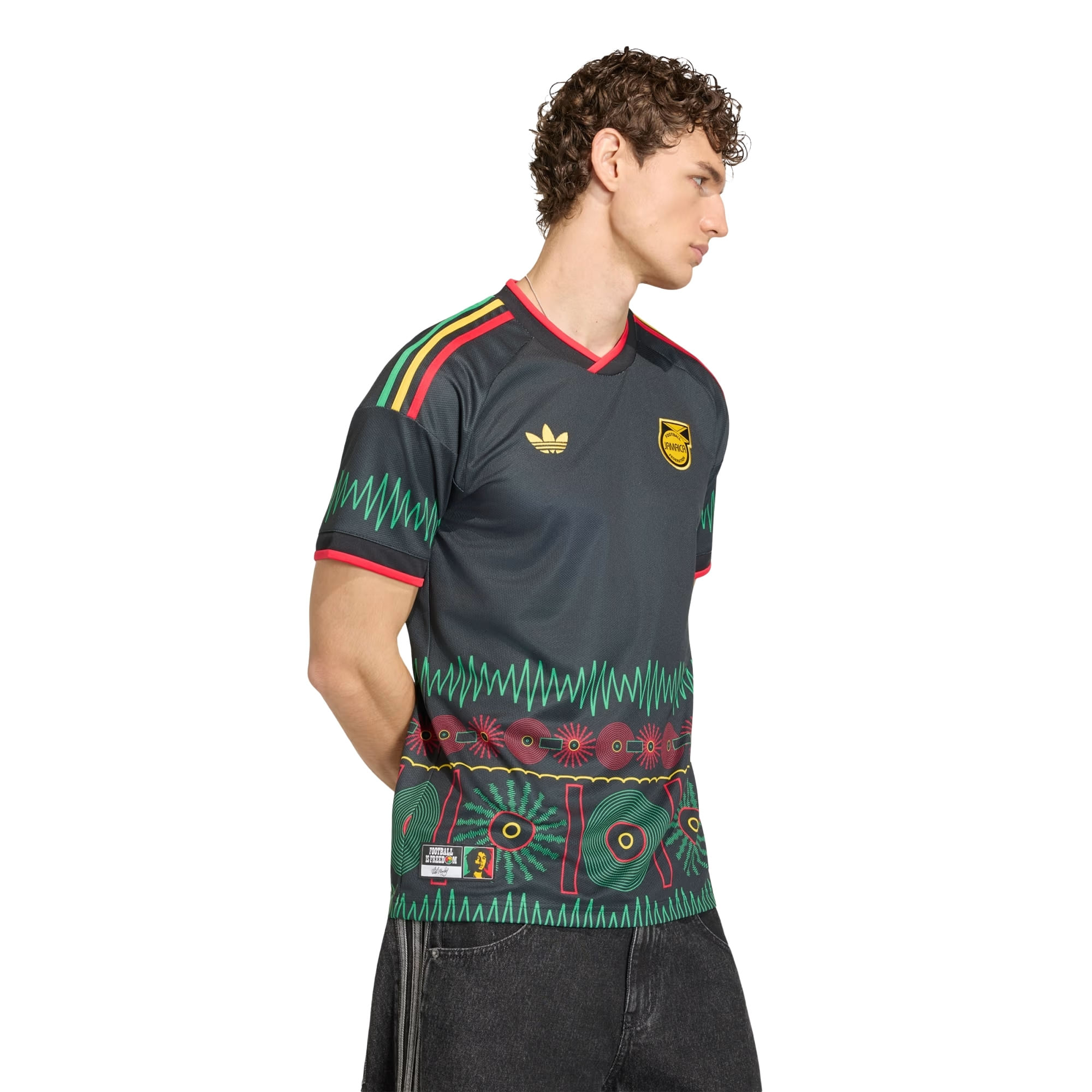 Camisa Jamaica II 26 Adidas Bob Marley Masculina - Preta