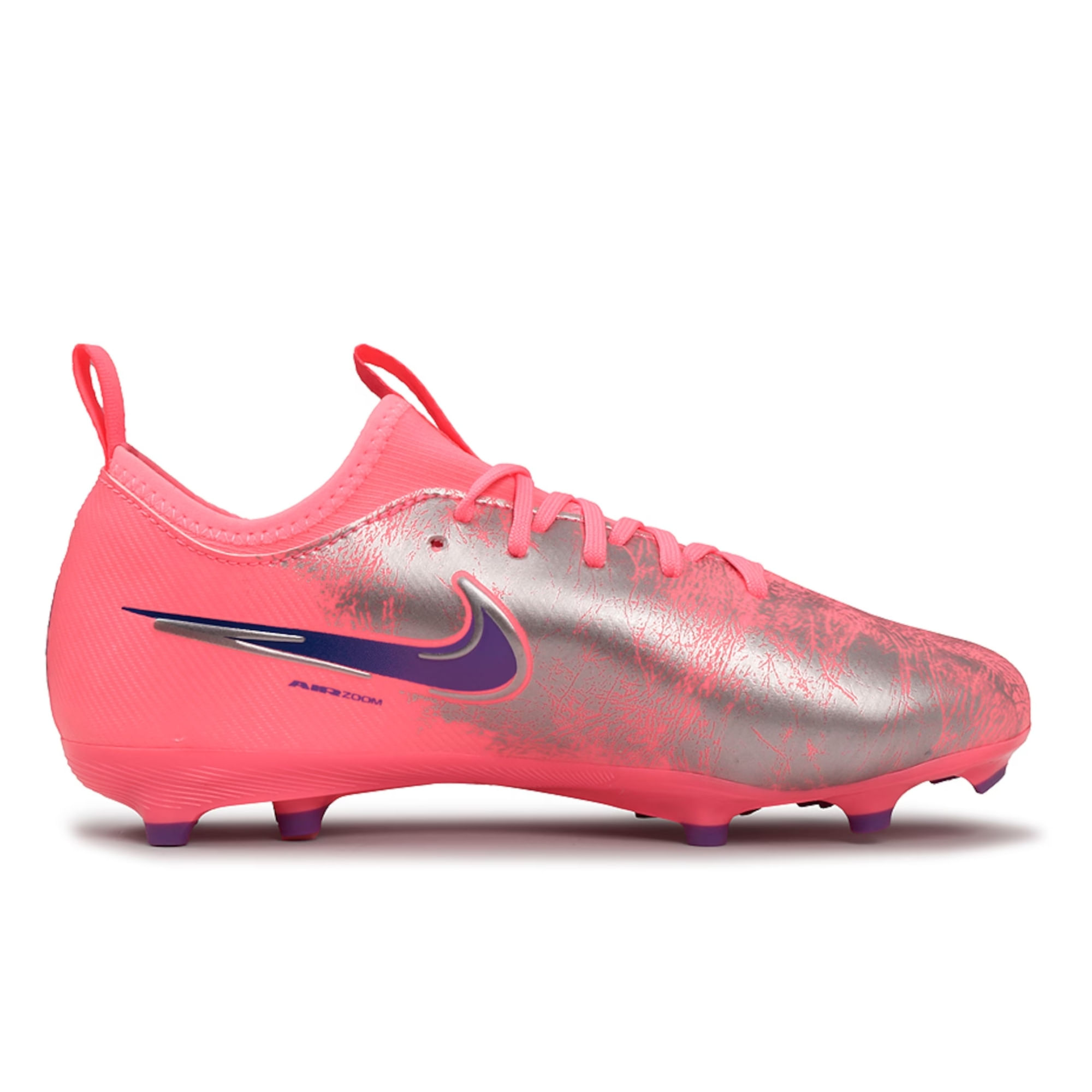 Chuteira Campo Nike Vini Jr Zoom Vapor 16 Academy Infantil - Rosa