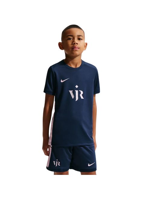 Camiseta Nike Vini Jr Nike Academy 25 Infantil - Azul