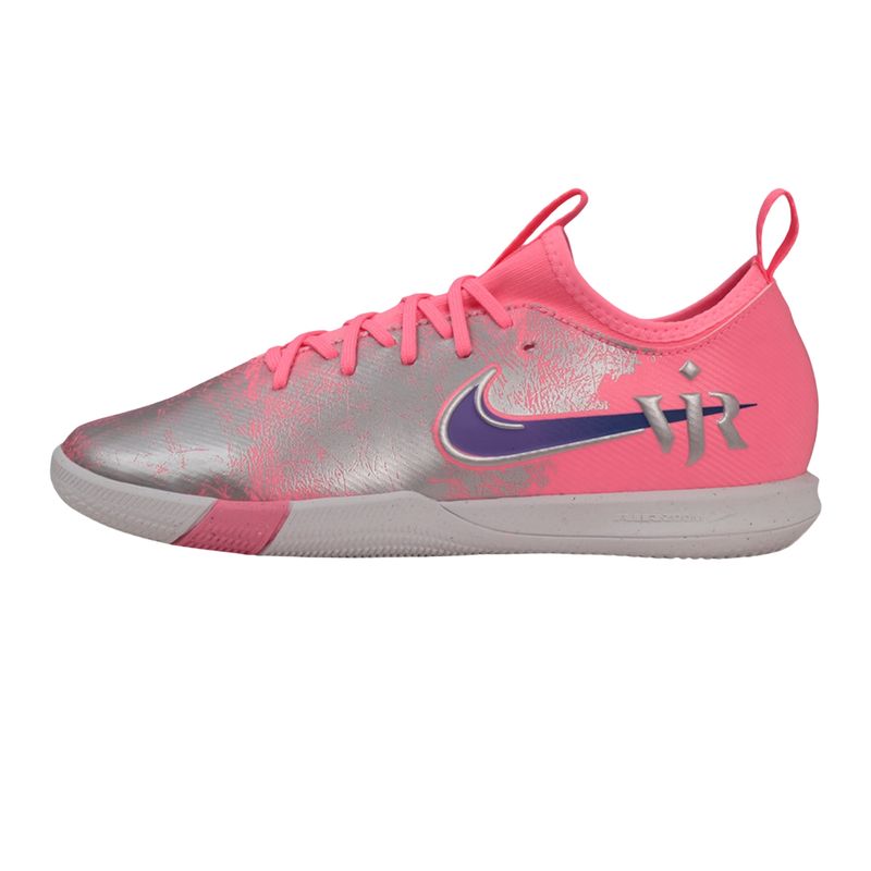 chuteira-futsal-nike-vini-jr-zoom-vapor-16-academy-infantil-rosa