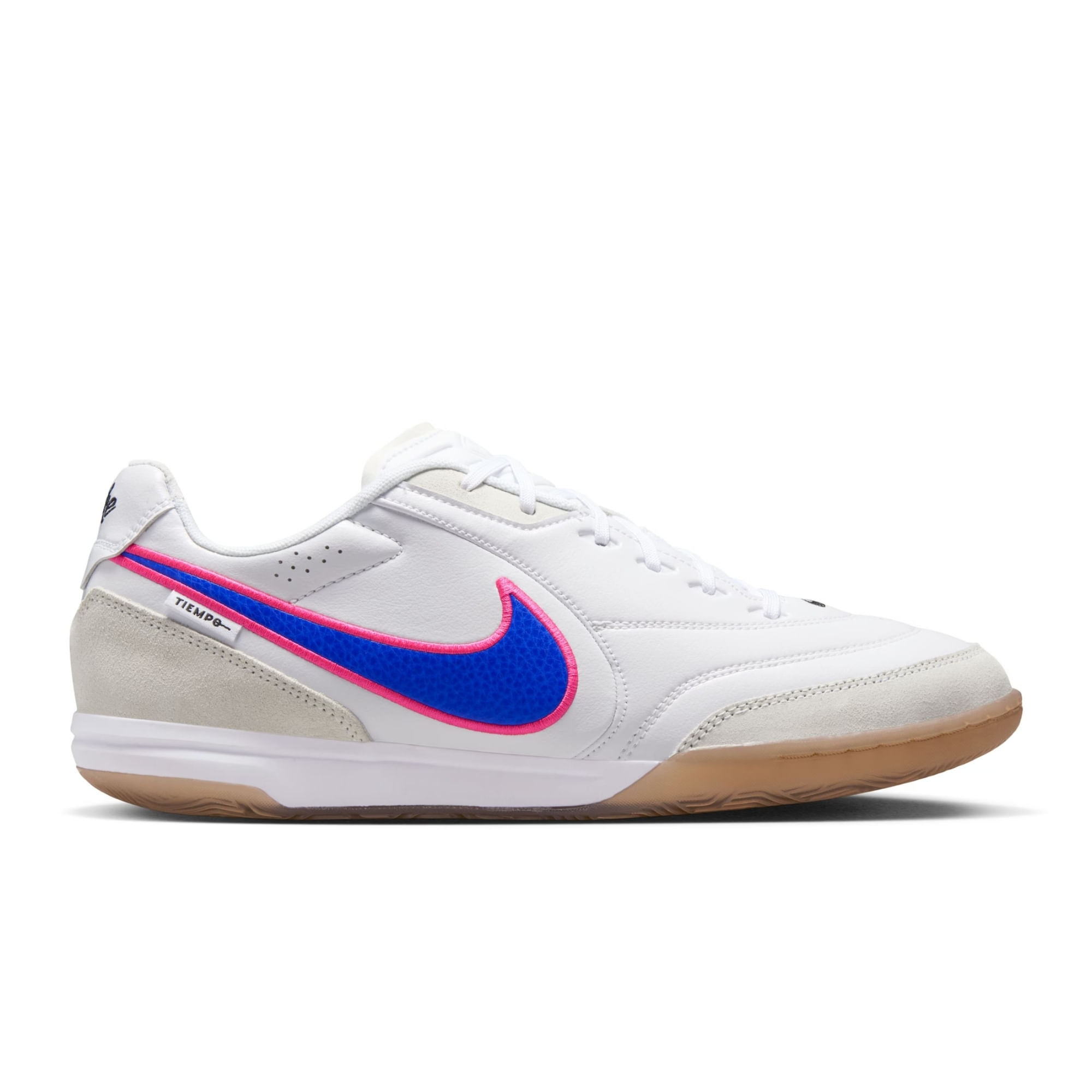 Chuteira Futsal Nike Tiempo Street Gato Masculina - Branca/Azul