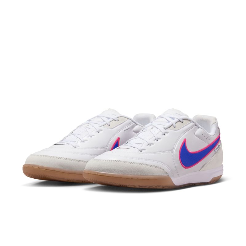 chuteira-futsal-nike-tiempo-street-gato-masculina-branca-azul