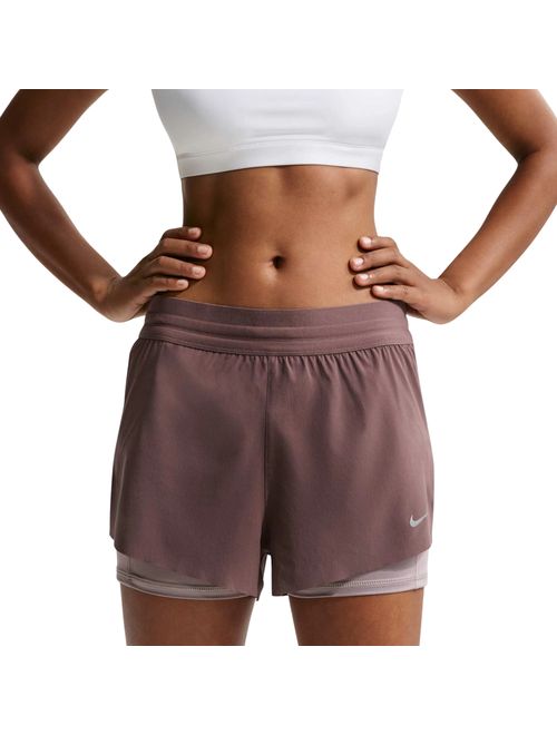 Shorts Nike Dri-Fit Swift 2 In 1 Feminino - Bordô