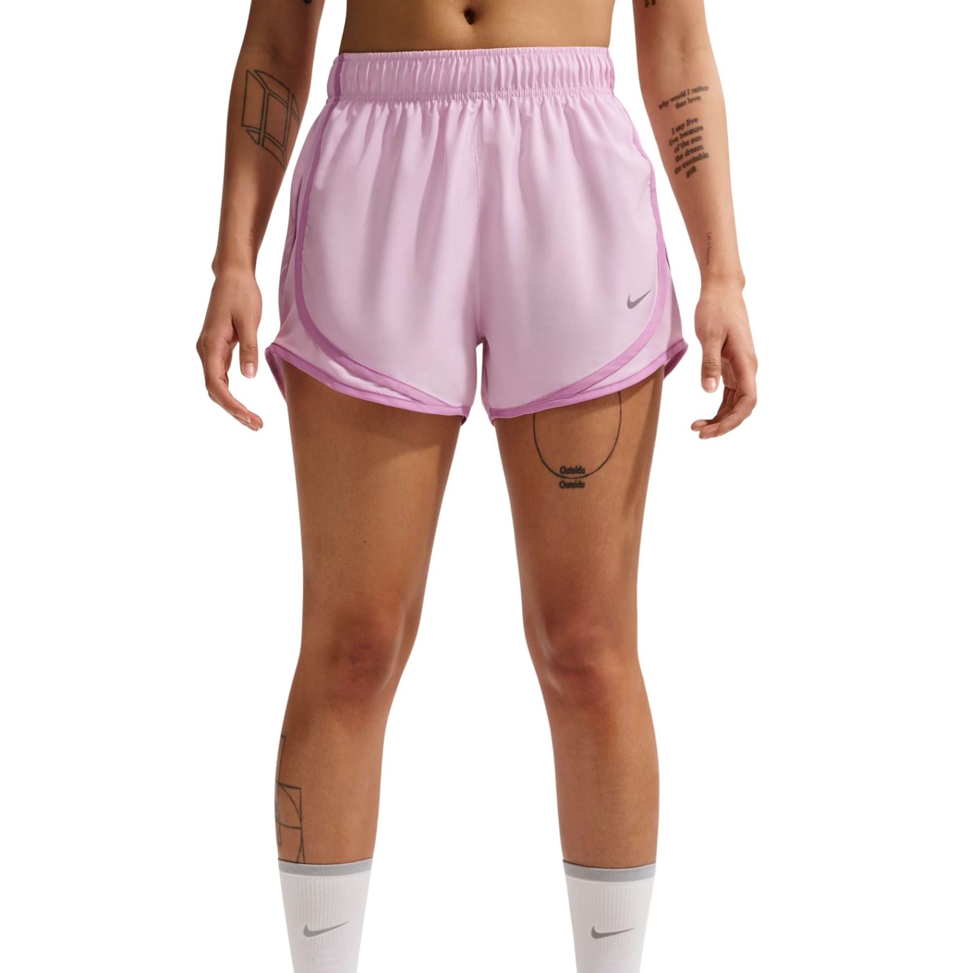 Shorts Nike Dri-Fit Tempo 3 Pol Feminino - Rosa