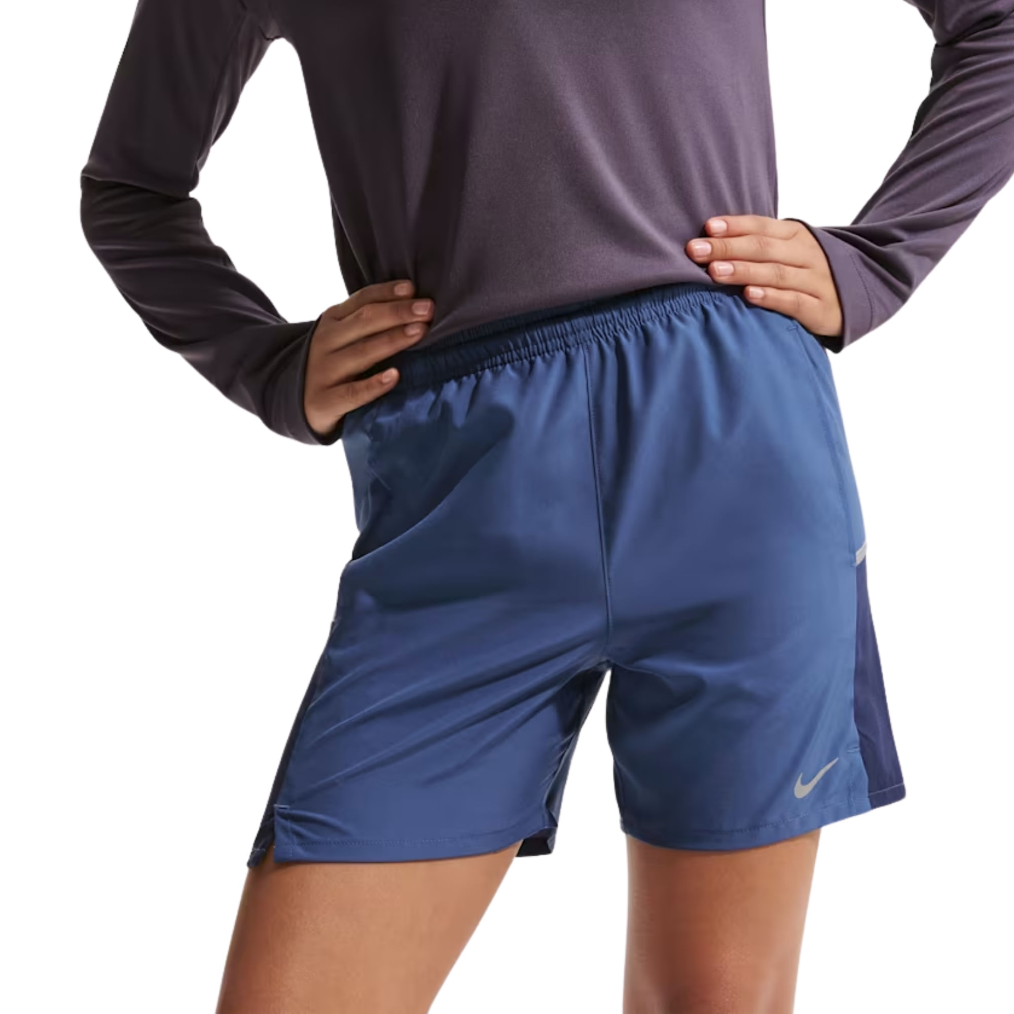 Shorts Nike Dri-Fit Miler Infantil - Azul Marinho