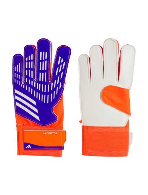 Luva Goleiro Adidas Predator Treino Infantil - Azul/Laranja